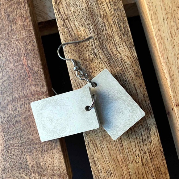 Women's Earrings (Concrete Earrings) - Picture 5 of 5